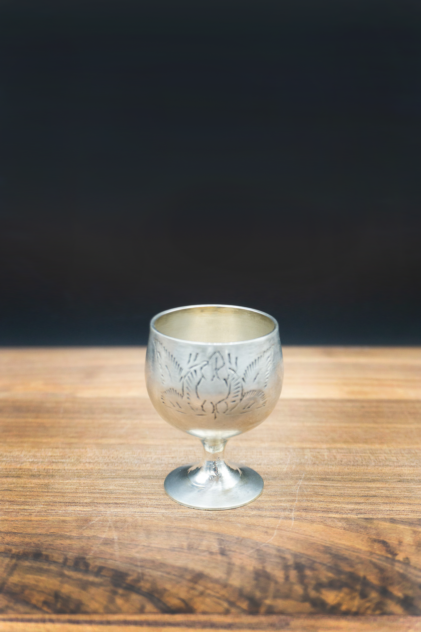 VINTAGE ETCHED CHALICE SMALL